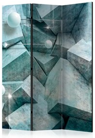 Artgeist Paraván - Concrete Cubes (Green) [Room Dividers]