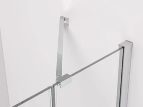 Cerano Marino, sprchovací kút 90(dvere) x 100(stena) x 190 cm, 6mm číre sklo, chrómový profil, CER-CER-422769