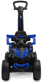 Detské odrážadlo Baby Mix Mega Prime EVA s vodiacou tyčou modré