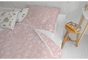 Prešívaná deka a obliečka na vankúš v súprave z bavlneného saténu 140x200 cm – Butter Kings