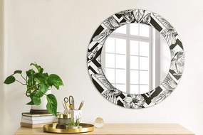 Okrúhle ozdobné zrkadlo Kolibrík fi 50 cm