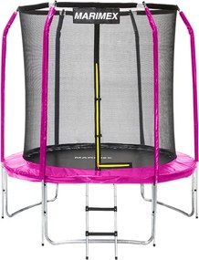 Marimex | Trampolína Marimex Standard 183 cm ružová + vnútorná ochranná sieť + rebrík ZADARMO | 19000109