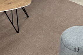 Okrúhly koberec SOFTY Jednotný, Jednofarebný, béžová Veľkosť: kruh 120 cm