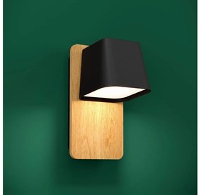 Eglo 390009 - Nástenné svietidlo RUSCIO 1xE27/40W/230V čierna/hnedá EG390009