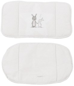 Biela vložka do jedálenskej stoličky Fox & Bunny – Roba