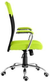 Detská stolička Neoseat TEENAGE — látka, čierna / reflexná zelená