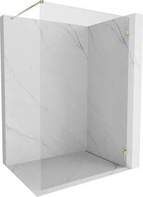 Mexen Lunar sprchová stena pravá 50 x 200 cm, 8mm číre sklo, zlatá lesklá, 830-050-000-50-00-P