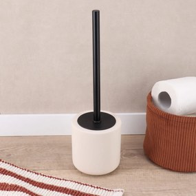 Sada kúpeľňových doplnkov Niva, béžová/s čiernymi prvkami