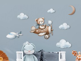 drevko |  Obraz Macko pilot  63 x 85 cm