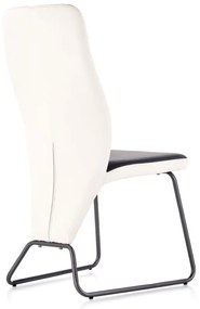 Halmar Jedálenská stolička K300, biela/čierna