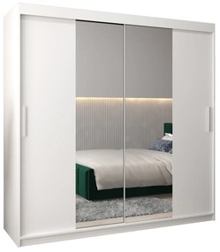 Šatníková skriňa 200 cm Toki 1 (Biela matná + Biela matná). Akcia -20%. Vlastná spoľahlivá doprava až k Vám domov. 1064929