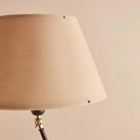 Stojacia lampa AYD 1xE27/40W/230V čierna/hnedá