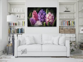 Gario Diamantové maľovanie Hyacinty Rozmery: 80 x 60 cm, Rámovanie: S vnútorným rámom, Diamanty: Štvorcové