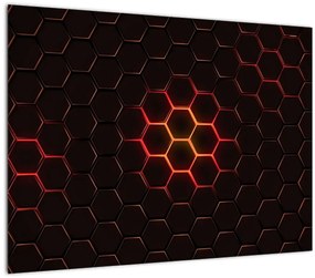 Sklenený obraz pletiva (70x50 cm)