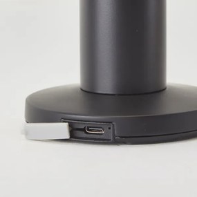 Brilliant - LED Solárna stmievateľná dotyková lampa MAGUA LED/2W/3,7V IP44 čierna