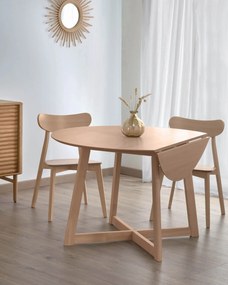 Rozkladací jedálenský stôl maryse ø 120 x 75 cm MUZZA