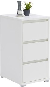 XXXLutz NOČNÝ STOLÍK, biela, 40/79/48 cm Carryhome - Nočné stolíky - 000003003405