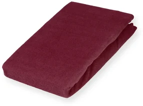 Froté napínacie prestieradlo na extra vysoký matrac FR-011 Bordó 200 x 200 - výška 40 cm