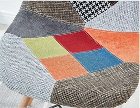Jedálenské stoličky PATCHWORK 4 ks - škandinávsky štýl