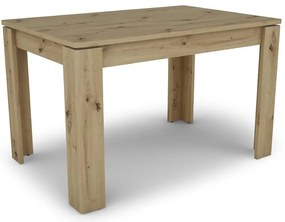 Rozkladací stôl Capannoli 120/160x80cm dub artisan/biela