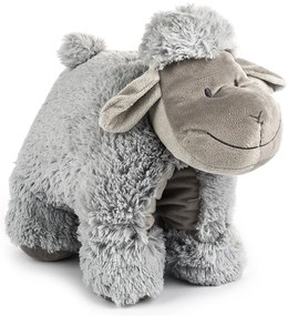 BO-MA Trading Vankúšik Ovečka suchý zips sivá, 50 x 26 cm