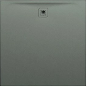 LAUFEN Pro štvorcová sprchová vanička z materiálu Marbond, odtok na boku, 1200 x 1200 x 33 mm, betónová šedá, H2119580790001
