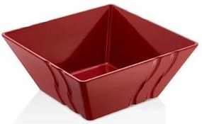 KULSAN LUXOR MELAMÍNOVÁ ŠTVORCOVÁ MISKA 19 CM ČERVENÁ