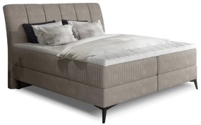 Kontinentálna posteľ 140 cm Alberto (béžová) (s matracmi). Vlastná spoľahlivá doprava až k Vám domov. 1027347