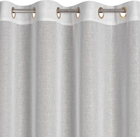 ZÁCLONA NA KRÚŽKOCH LENA 140X250 CM BIELA