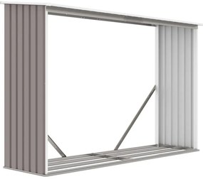 Prístrešok z dreva, plech, 242 x 75 x 160 cm