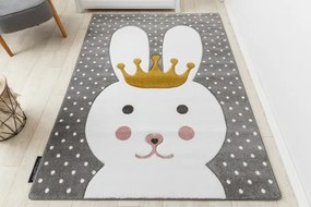 Koberec PETIT BUNNY KRÁLIK sivý