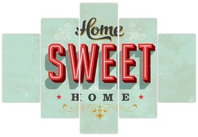 Obraz - Home sweet home (150x105 cm)