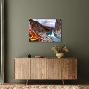 Sklenený obraz - kaňon Studlagil (70x50 cm)