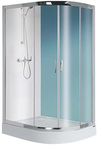 Sprchový kút KP4/TX5B 80/100 W0 SB+BP+OBP 2EL GLASS