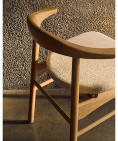 Béžová/v prírodnej farbe jedálenské stoličky Timons – Kave Home