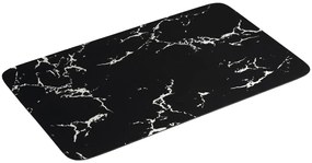 Aqualine Aqualine, Kúpeľňová predložka 50x80cm, absorpčná, čierna/mramor, PCD011