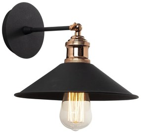 Čierne nástenné svietidlo Berceste – Opviq lights