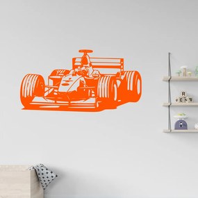 Veselá Stena Samolepka na stenu na stenu Formula Farba: oranžová, Veľkosť: 80 x 50 cm