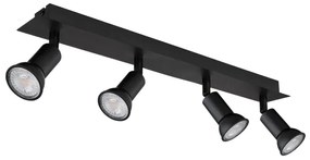 Globo 57998-4 - Bodové svietidlo DREW 4xGU10/35W/230V čierna