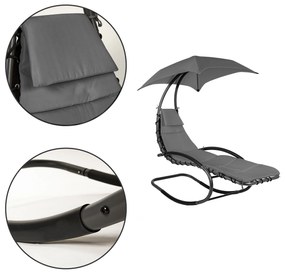 ModernHome Záhradné hojdacie kreslo s baldachýnom