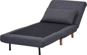 Sconto Rozkladacie kreslo GUNAR sivá