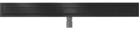 Mexen Flat nerezový sprchový žľab 80 cm vzor M08, čierna, 1725080-15