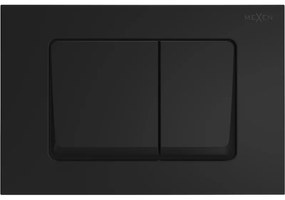 Mexen Fenix Air 10 XS, pneumatické dvojité tlačidlo na splachovanie, čierna matná, 6A1003