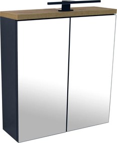 Comodo Zrkadlová skrinka Orion L 60 ZS LED-B s osvetlením Any LED 30 B, čierna