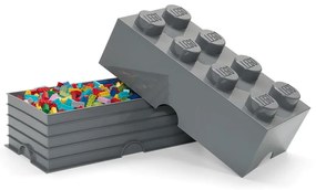Detský tmavosivý úložný box LEGO® Rectangle