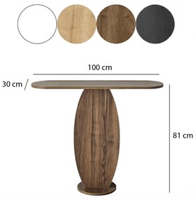 Odkladací stolík Ellittica Walnut