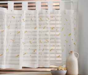 Bistro záclonka, vyšívaná