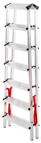 Hliníkový rebrík obojstranný 7 -stupňový 125 kg