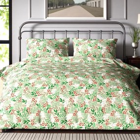 Flanelové obliečky Homa BRES GREEN 140x200 cm