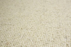 Avanti Metrážny koberec Dublin 202 biely - Kruh s obšitím cm